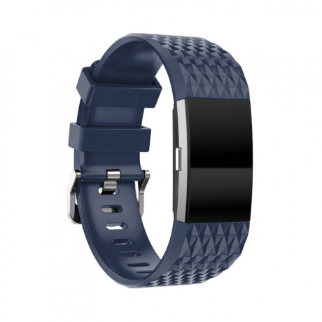 Fitbit Charge 2 Silicone Diamond (Large) remienok, Dark Blue (SFI002C04)