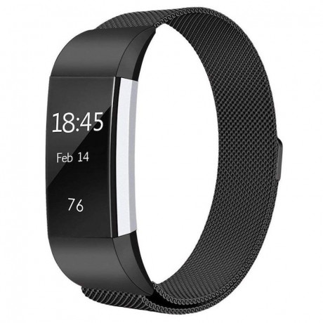 Fitbit Charge 2 Milanese (Large) remienok, Black (SFI001C01)