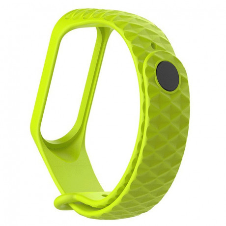 Xiaomi Mi Band 3/4 Silicone Diamond remienok, Fruit Green (SXI007C04)