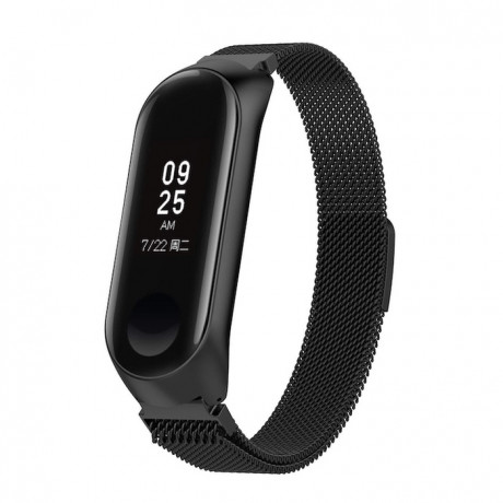 Xiaomi Mi Band 3/4 Milanese (Large) remienok, Black (SXI005C01)