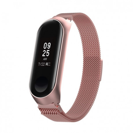 Xiaomi Mi Band 3/4 Milanese (Large) remienok, Rose Pink (SXI005C05)