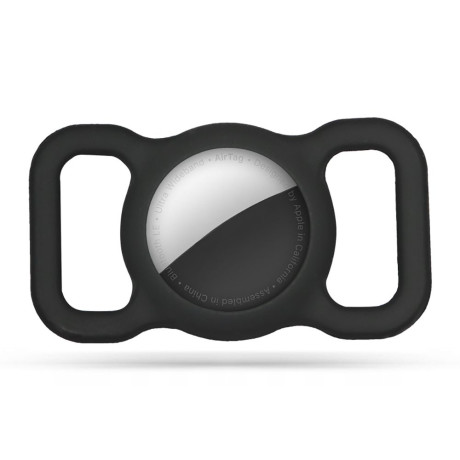 Tech-Protect Pet kryt na Apple AirTag na psí obojok, čierny/zelený