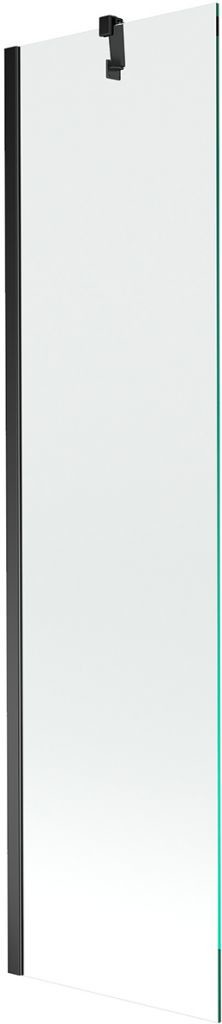 MEXEN/S - Next vaňová zástena FIX 50x150 cm, transparent, čierna 895-050-000-00-00-70