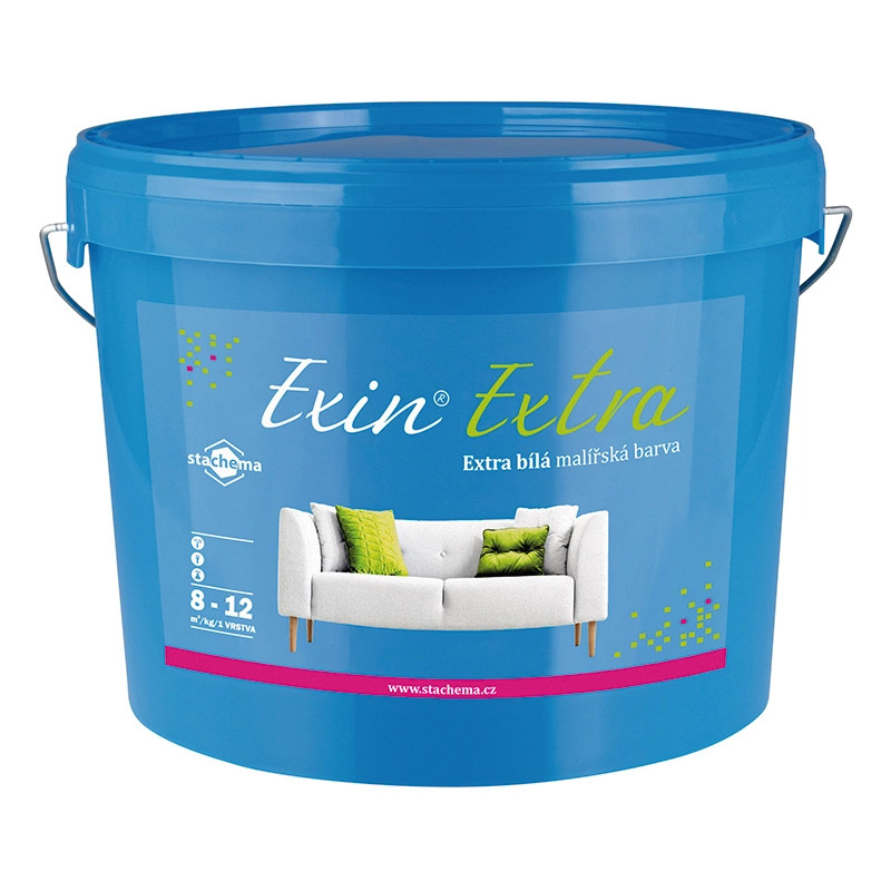 Maľba interiérová Stachema Exin Extra biela 13+3 kg