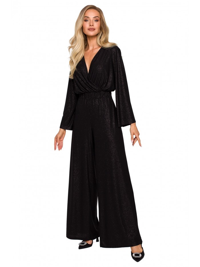 M720 Wrap top jumpsuit - black EU S