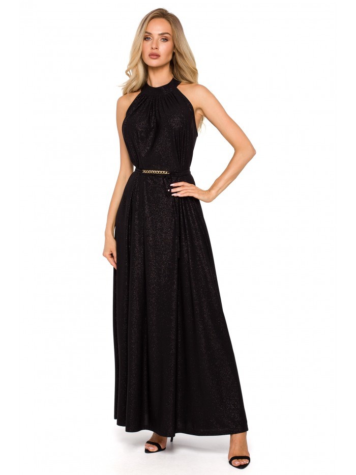 M721 Halter neck maxi dress - black EU UNI