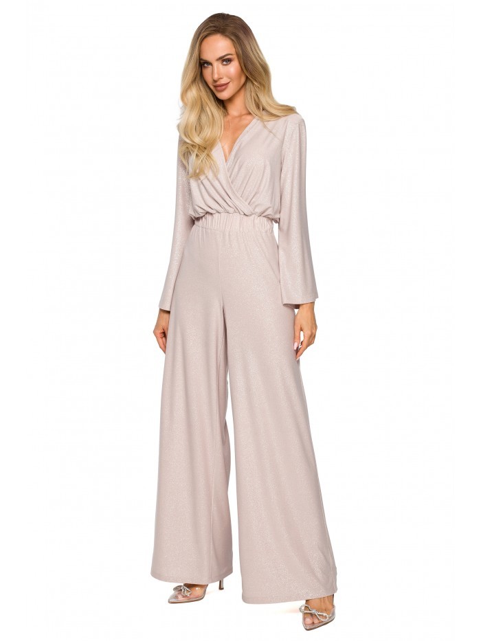 M720 Wrap top jumpsuit - champagne EU S