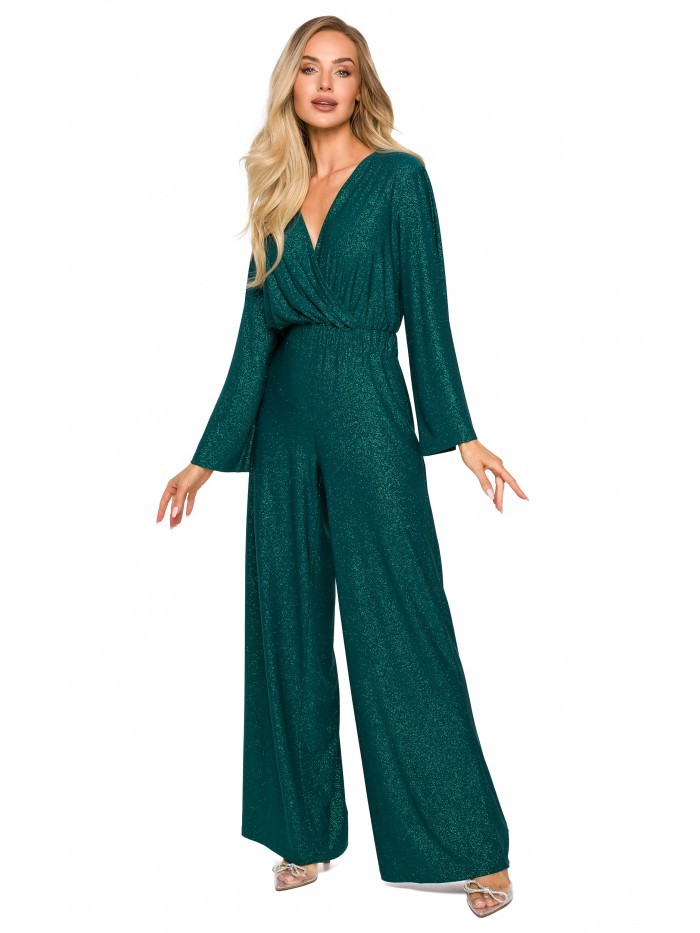 M720 Wrap top jumpsuit - emerald EU S