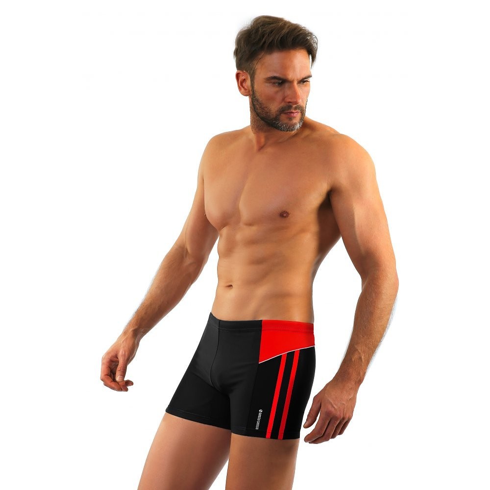 Pánske plavky - boxerky Sesto Senso 384 M-2XL černá XL