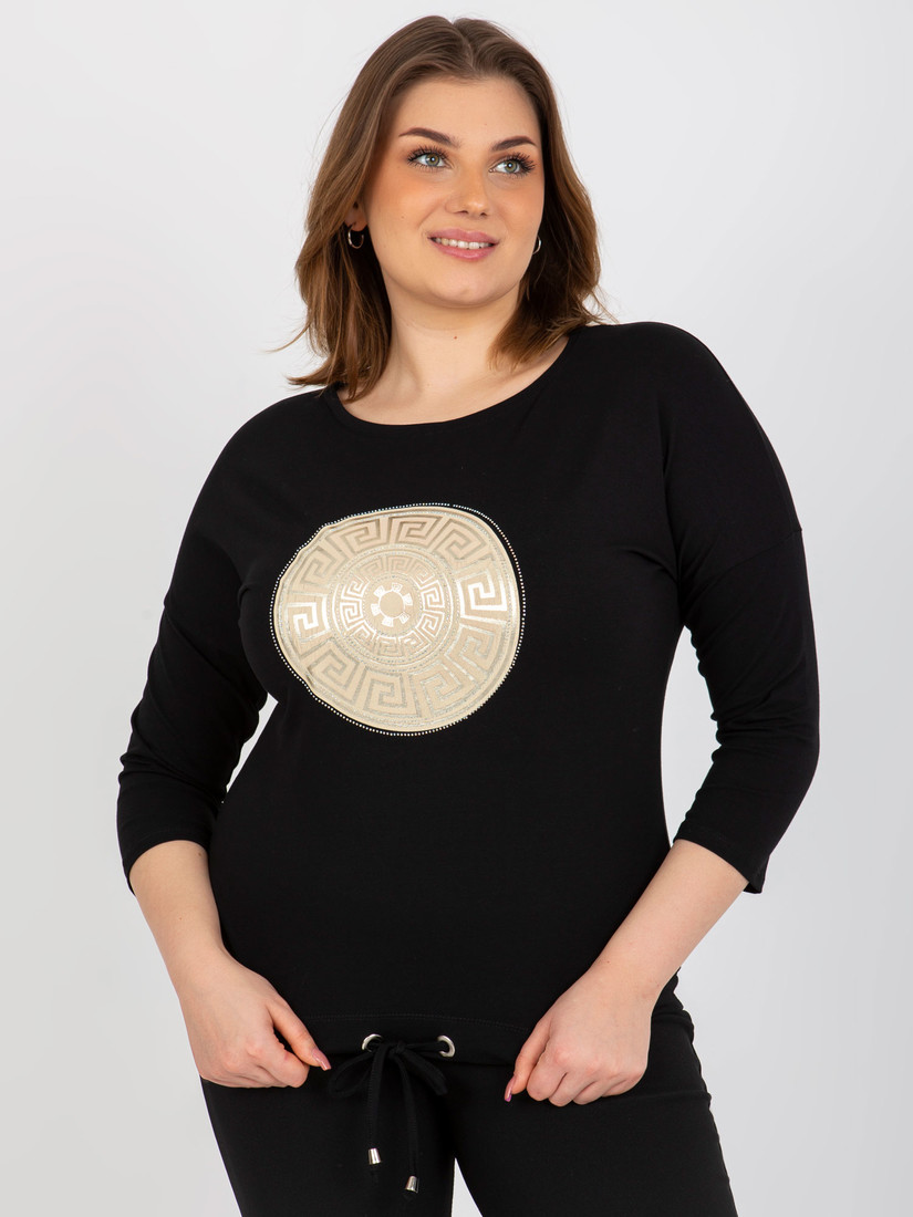 Dámska blúzka RV BZ 8454.20P čierna - FPrice jedna velikost