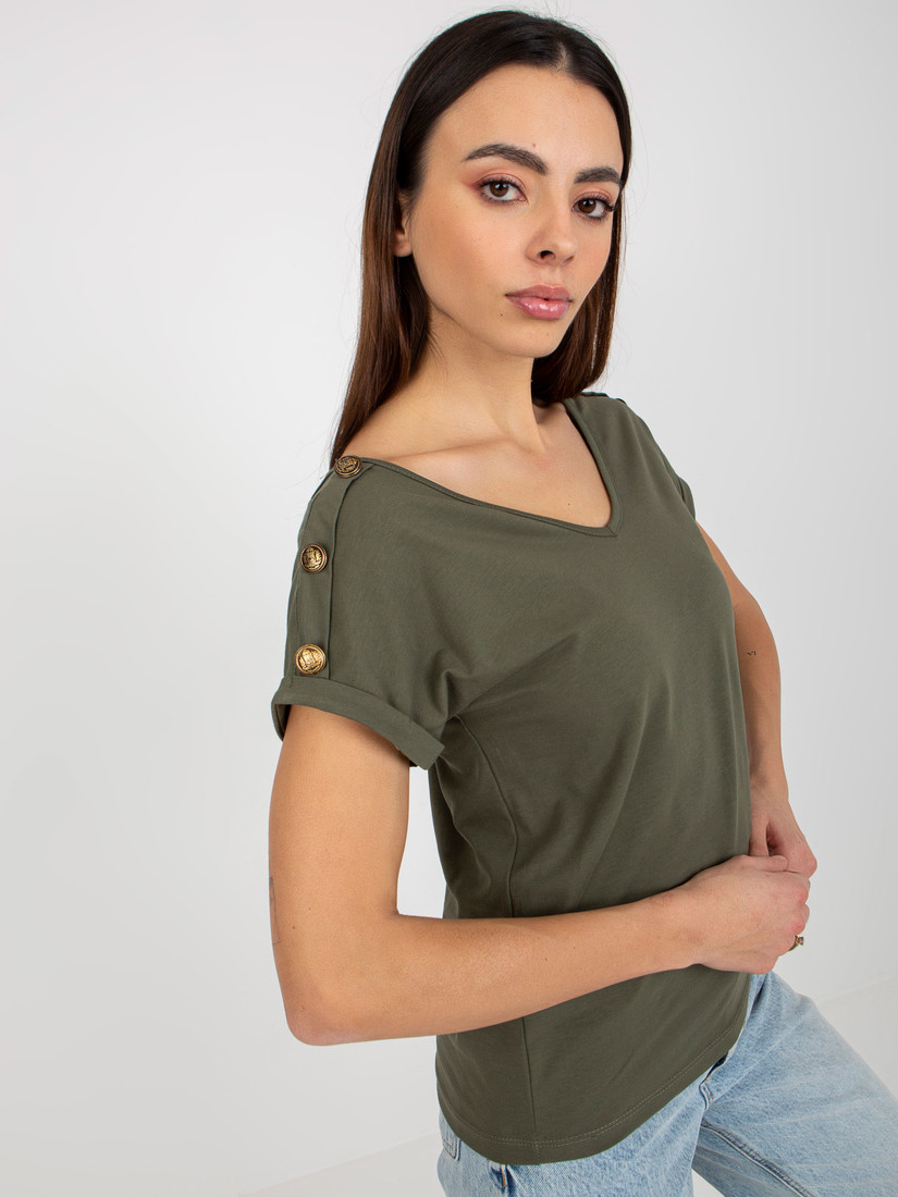 Dámska blúzka TW BZ BL 1006.56 tmavá khaki S
