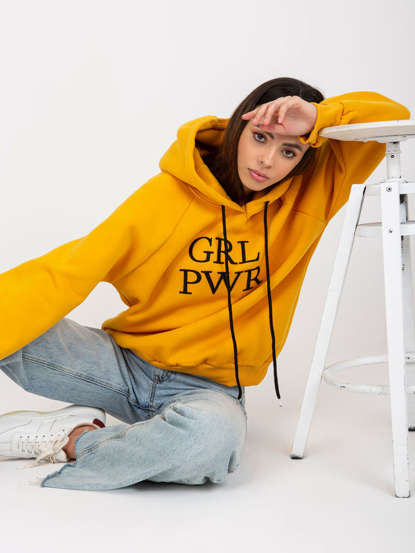 Dámska mikina EM BL 651 2.14X tmavo žltá - FPrice jedna velikost