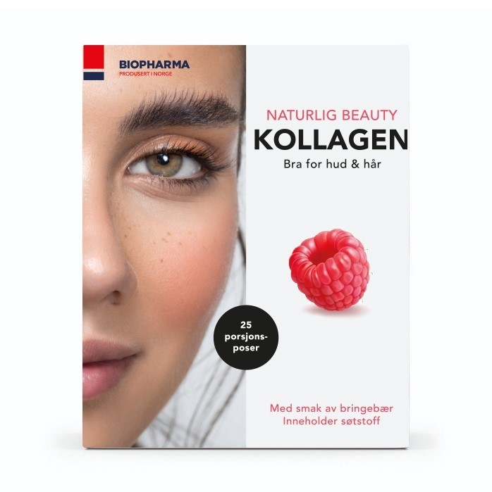 Biopharma AS Naturlig Kollagen malina 125 g 125 g