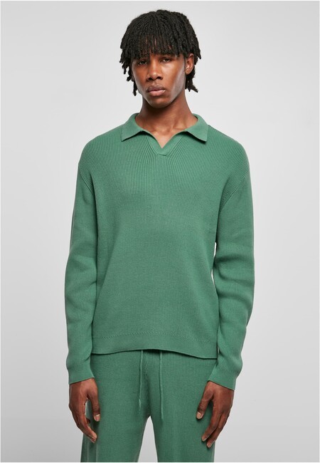 Urban Classics Ribbed Oversized Longsleeve leaf - S