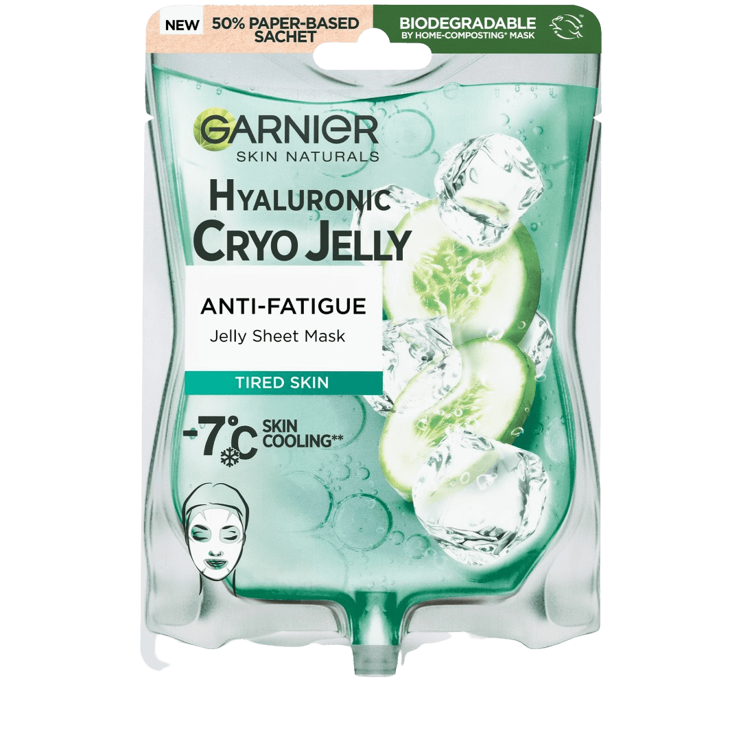 Garnier Cryo Jelly textilná pleťová maska s chladivým efektom -7 °C 27 g