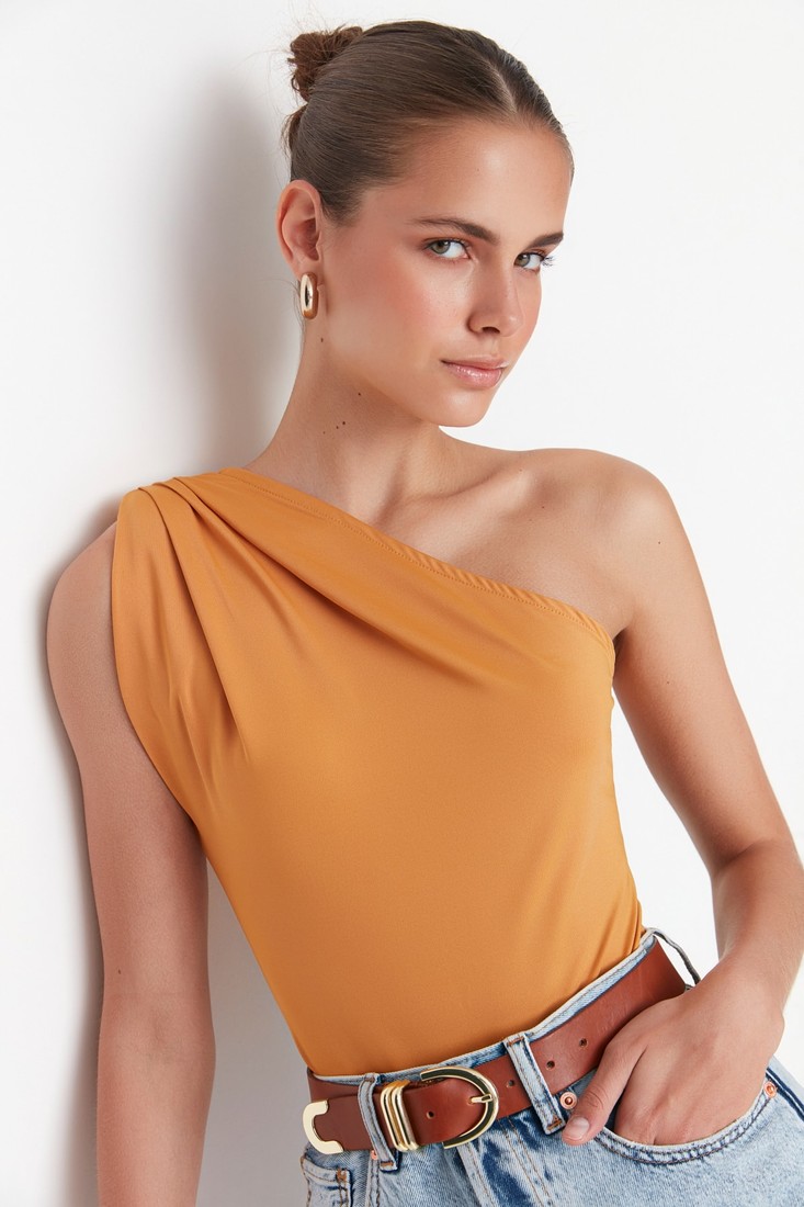 Trendyol Bodysuit - Brown - Fitted