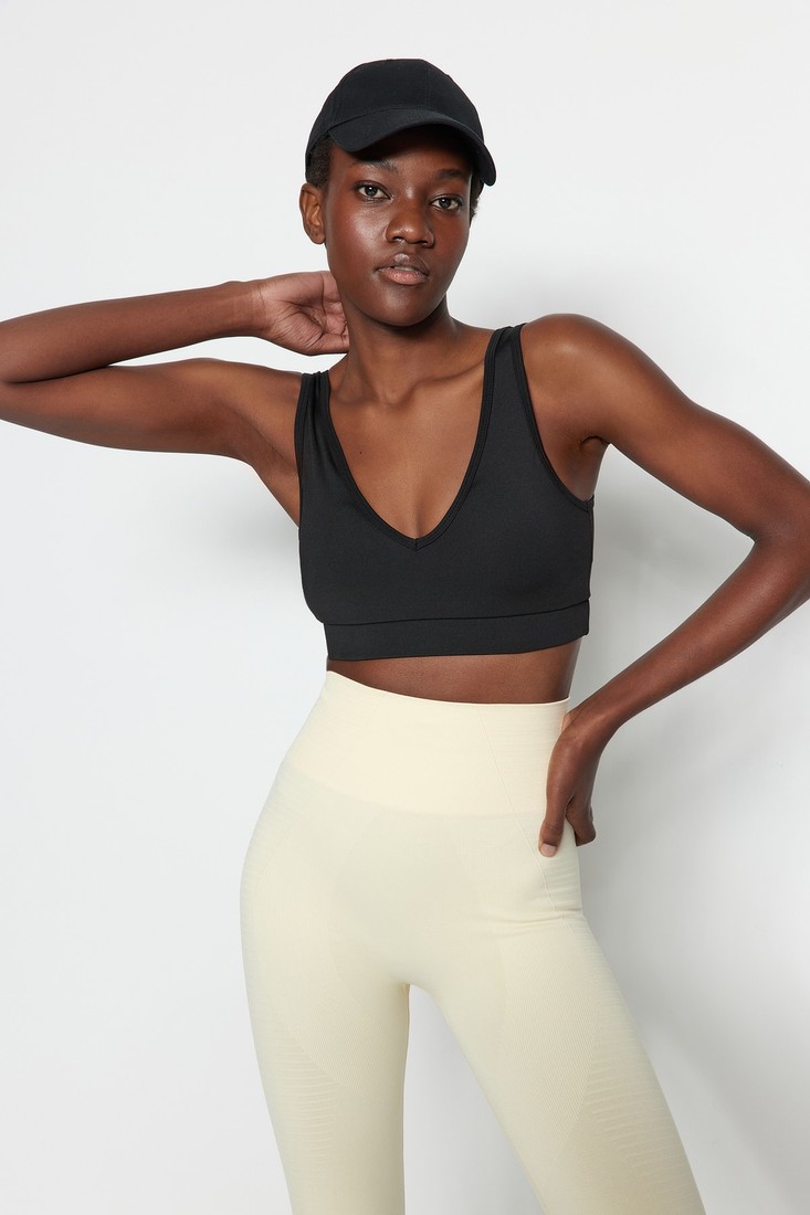 Trendyol Sports Bra - Black - Plain