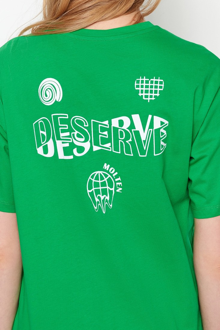 Trendyol T-Shirt - Green - Oversize