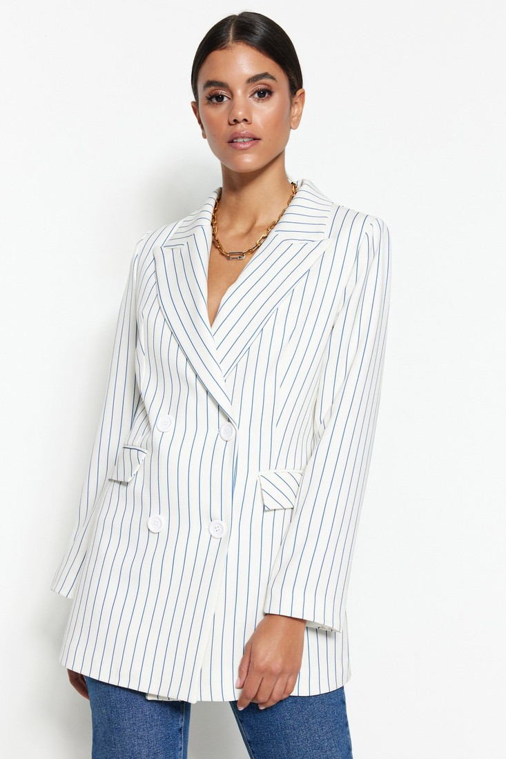 Trendyol Blazer - Ecru - Regular