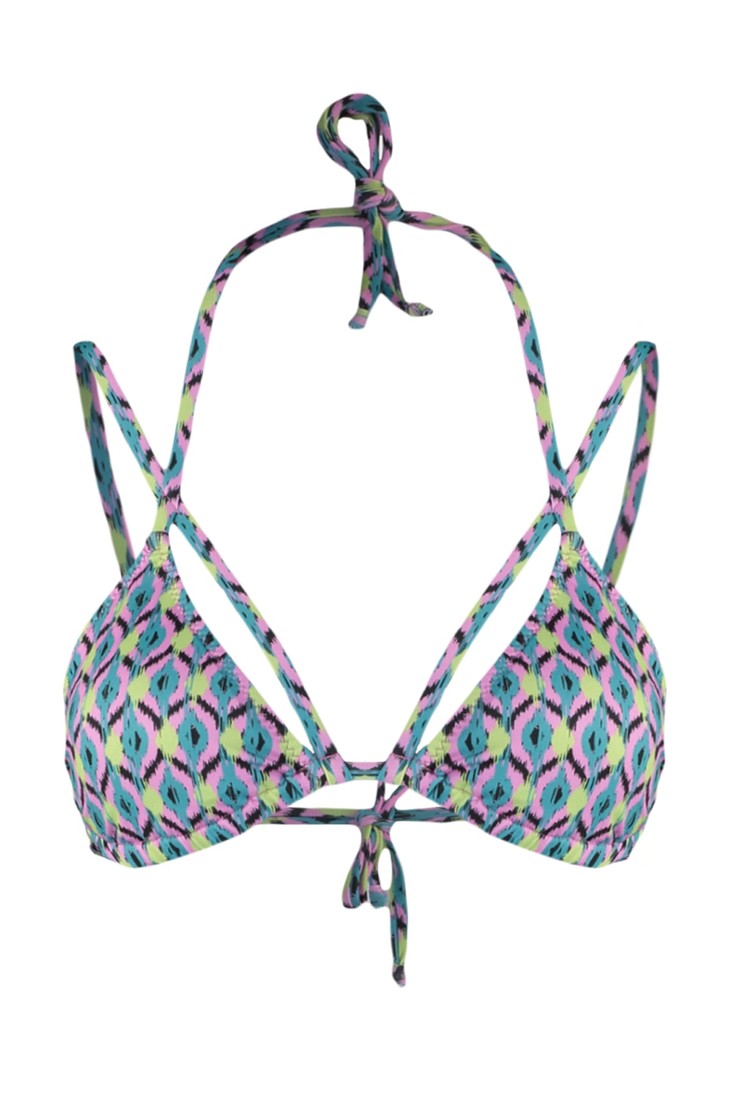 Trendyol Bikini Top - Multi-color - Geometric pattern
