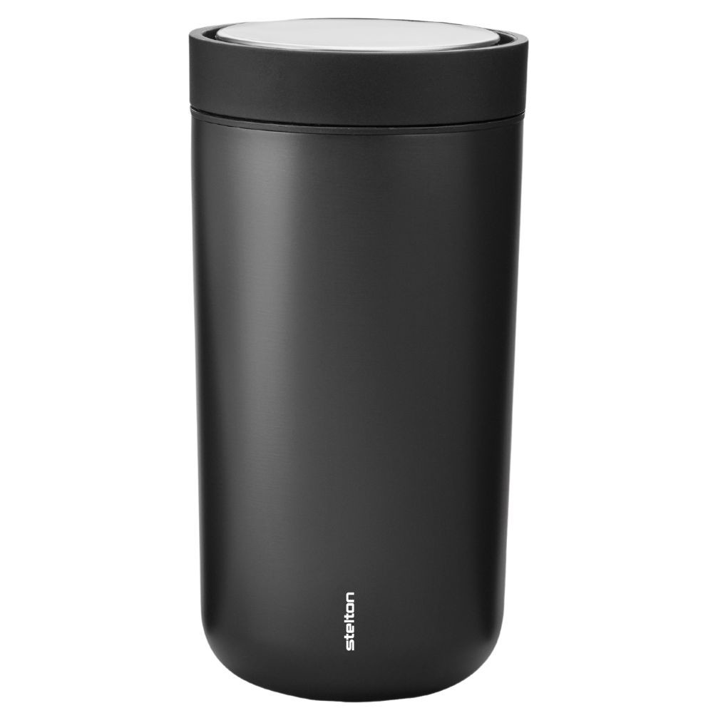 Komu ísť pohár TO GO CLICK Stelton 0,2 l čierna metallic
