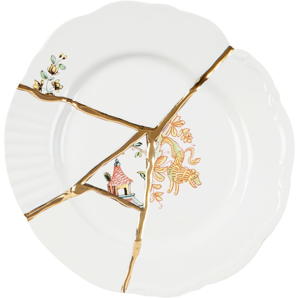 Dezertný tanier KINTSUGI 2 Seletti 21 cm biely