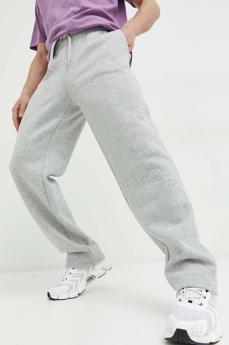Tepláky Superdry šedá farba, melanžové