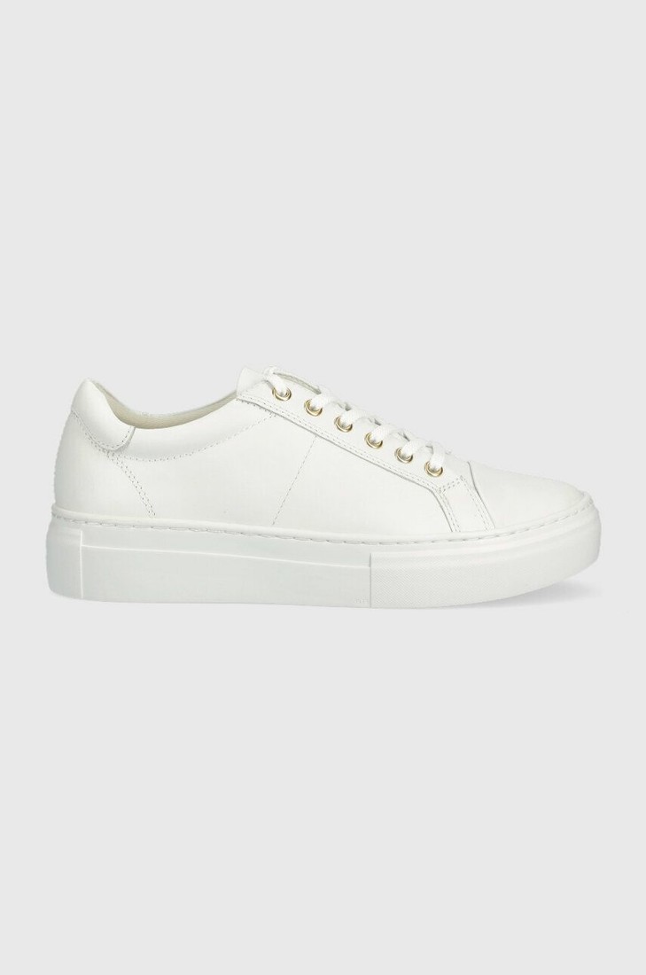 Kožené tenisky Vagabond ZOE PLATFORM biela farba, 5327.501.01