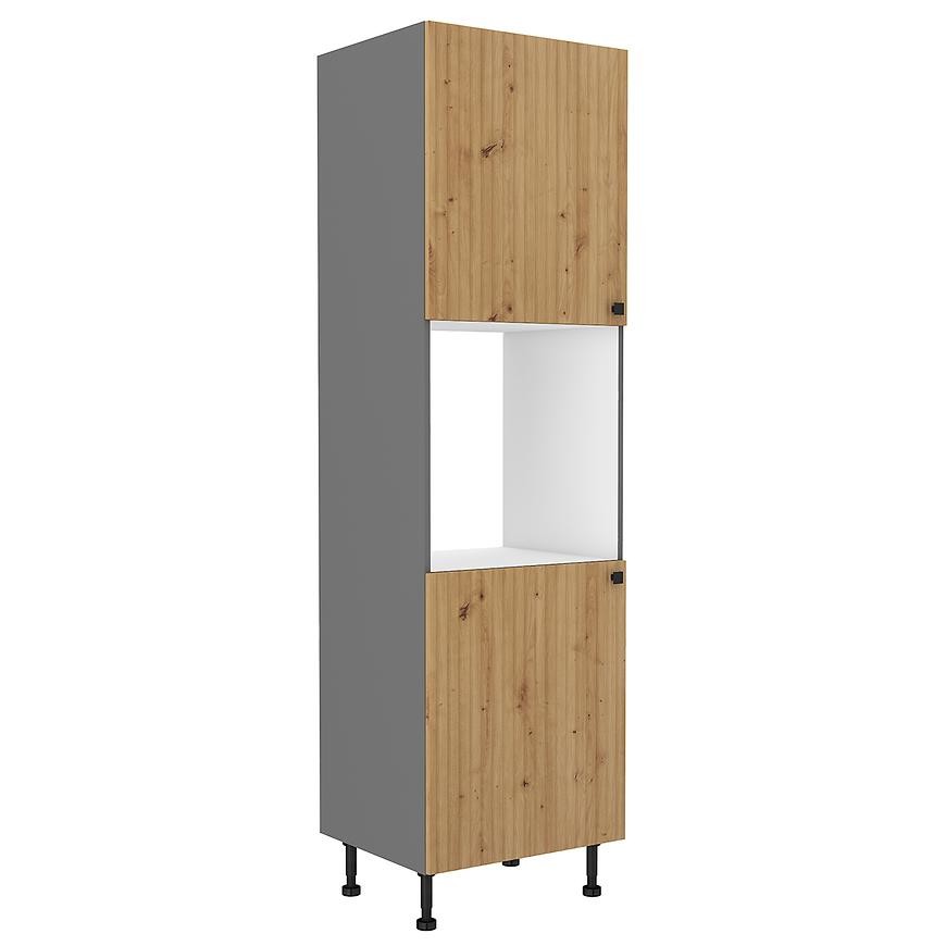 Kuchynská skrinka AVA dub artisan/antracitová 60dp-215 2f