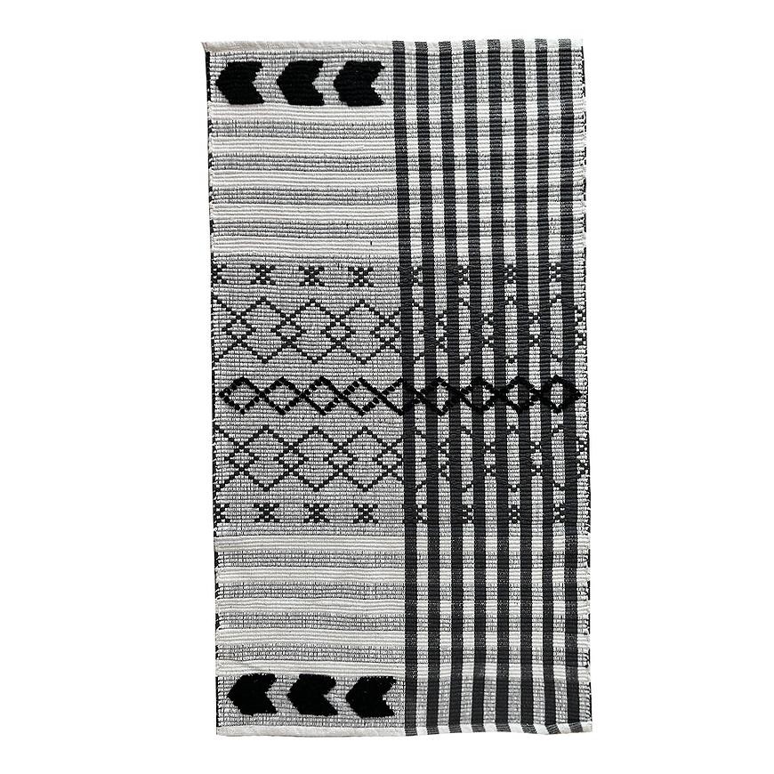Koberec bavlnený Chindi 0.8/1.5 Cr-1281 black/white