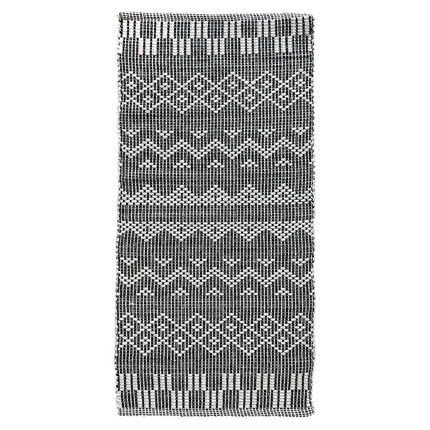 Koberec bavlnený Chindi 0.6/1.2 Cr-1280 black/white