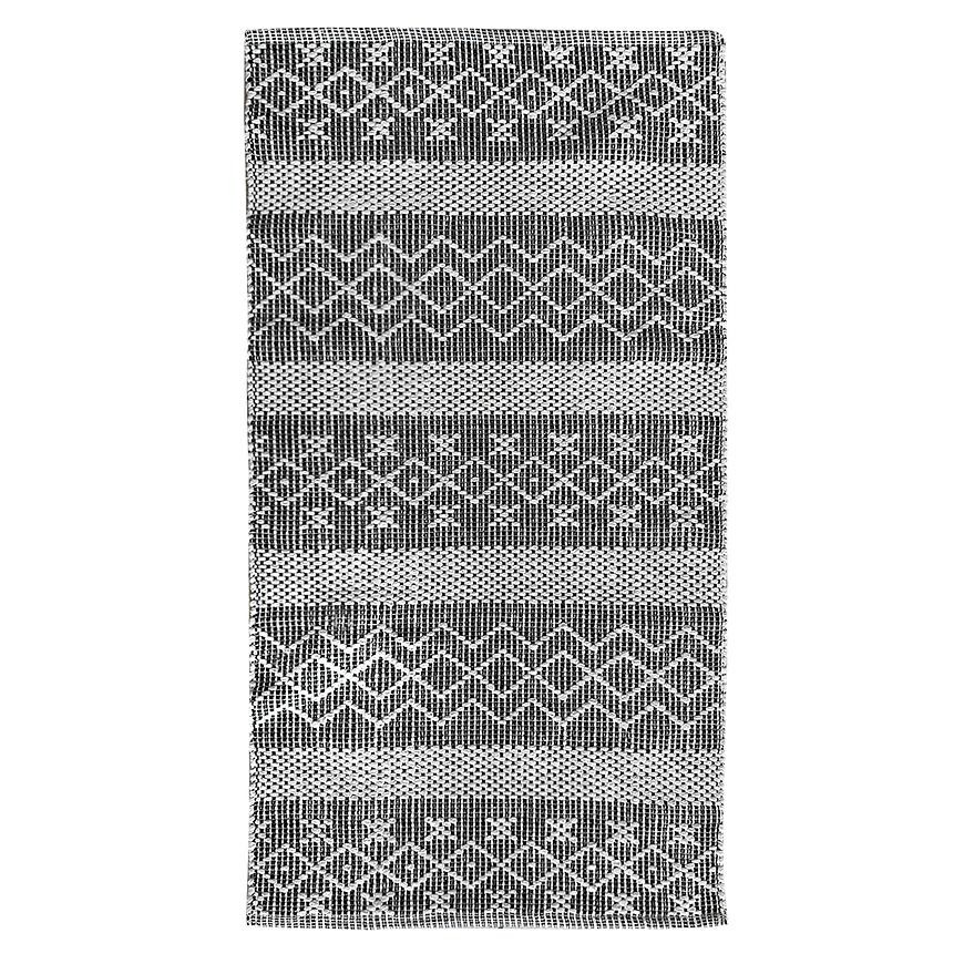 Koberec bavlnený Chindi 0.8/1.5 Cr-1271 black/white