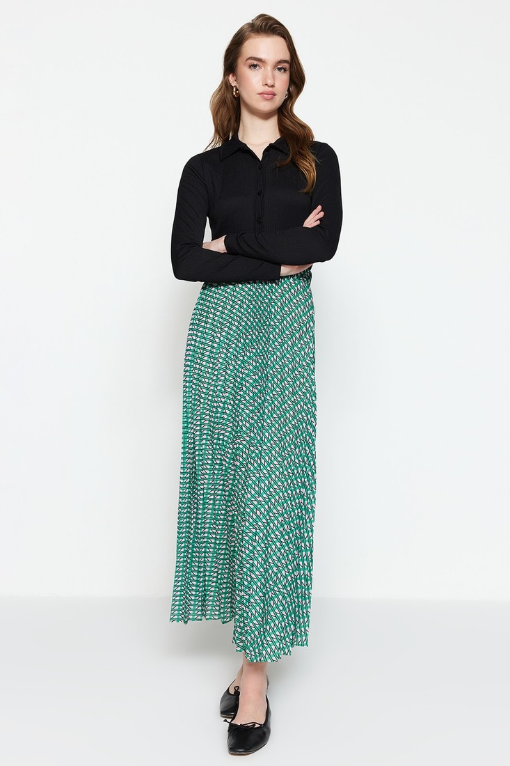 Trendyol Skirt - Green - Maxi
