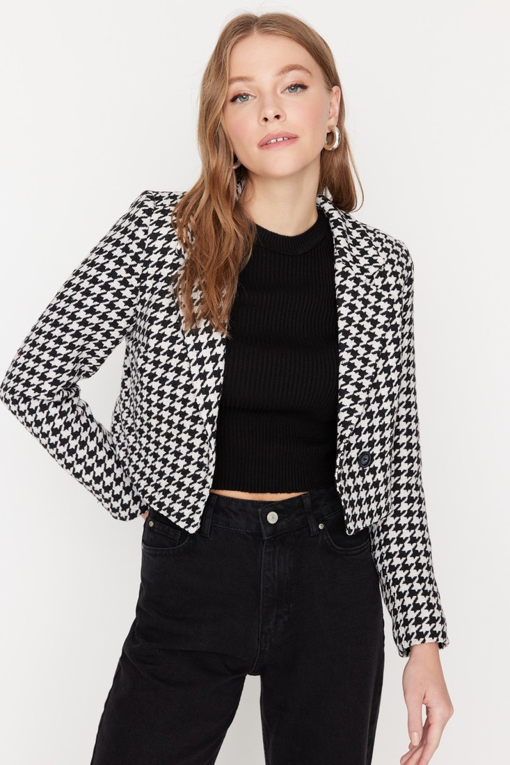 Trendyol Blazer - Black - Fitted