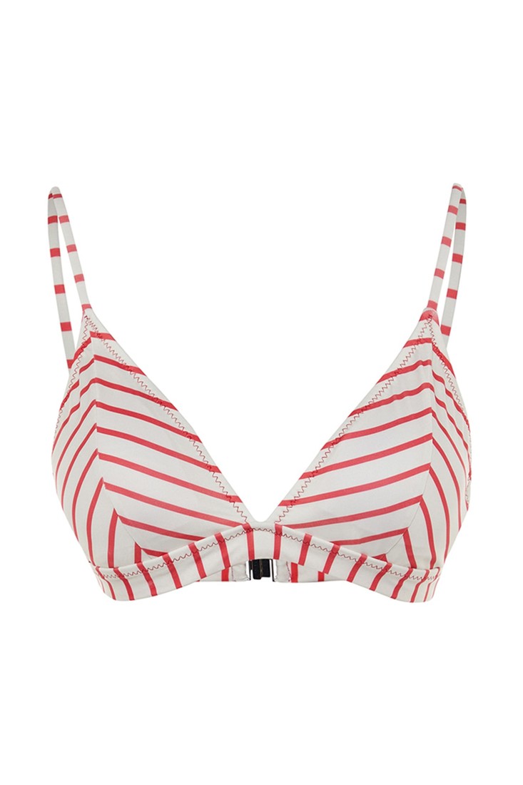 Trendyol Bikini Top - Red - Striped