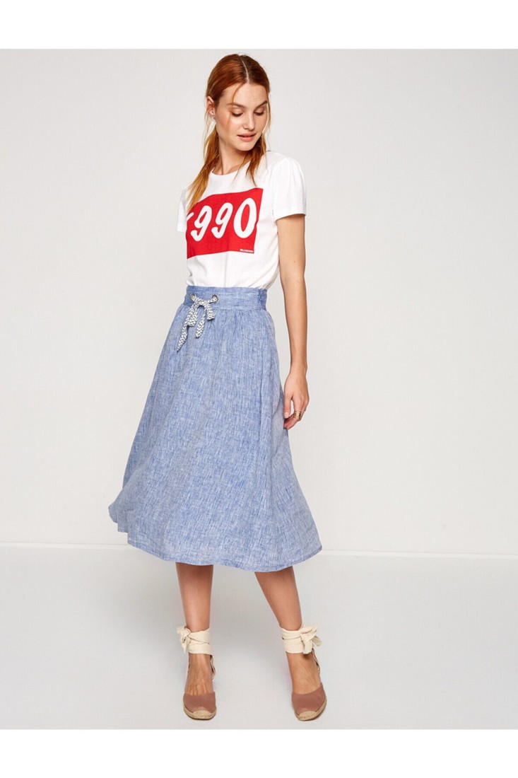 Koton Skirt - Navy blue - Maxi