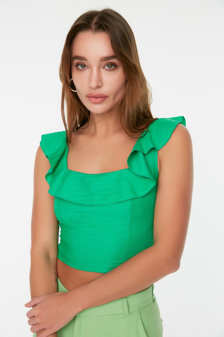 Dámsky top Trendyol Ruffled