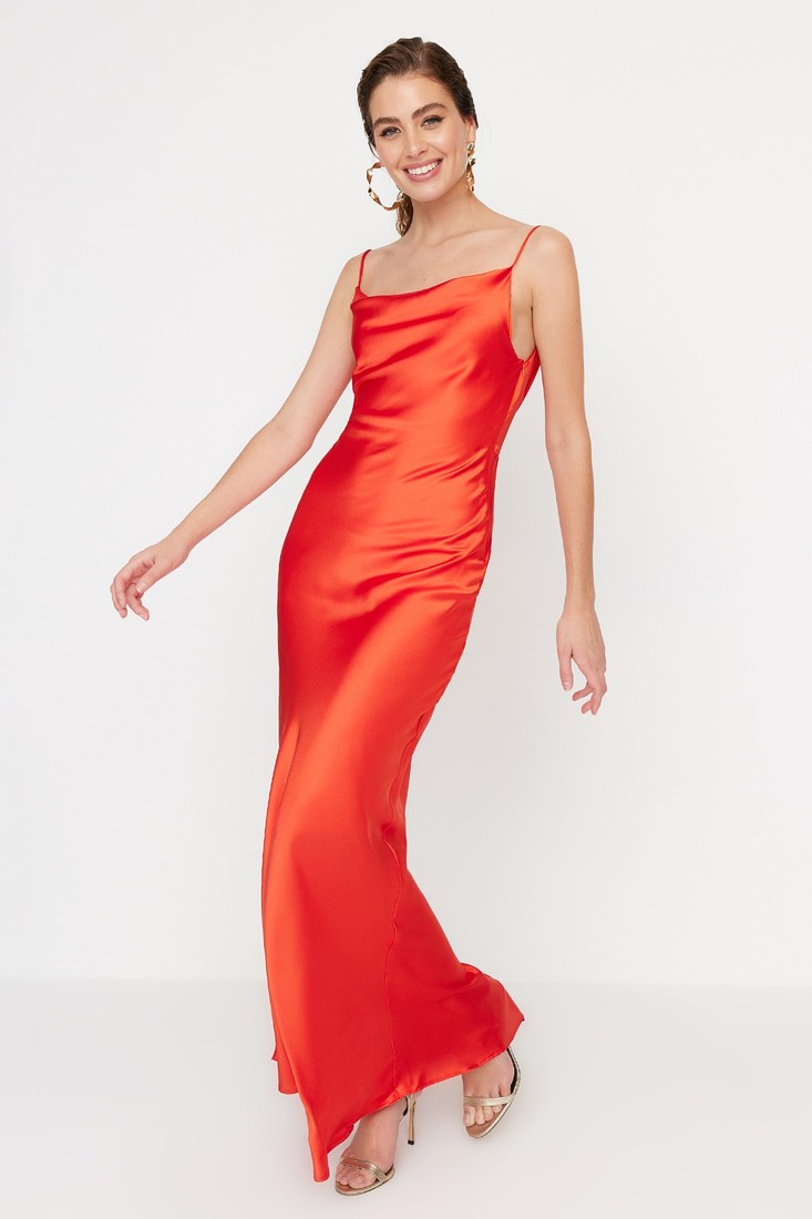 Trendyol Evening & Prom Dress - Orange - Shift