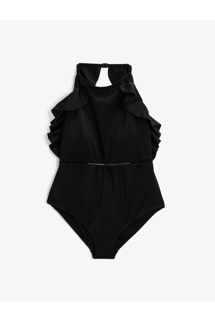 Koton Swimsuit - Black - Plain