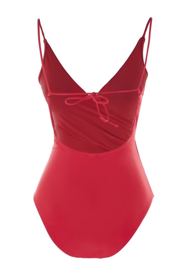 Trendyol Swimsuit - Burgundy - Plain