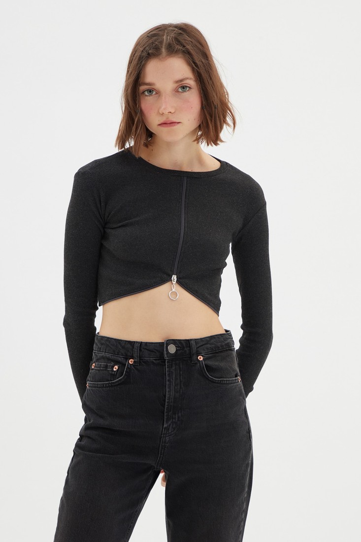 Trendyol Blouse - Gray - Fitted