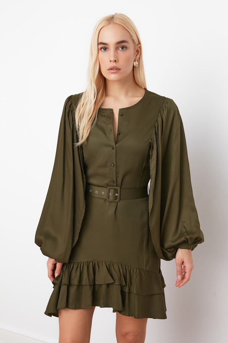 Trendyol Dress - Khaki - Skater