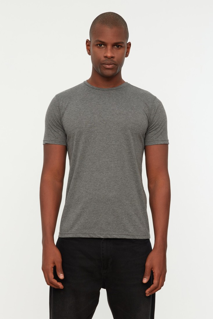 Pánske tričko Trendyol TMNSS21TS0808/WHİTE
