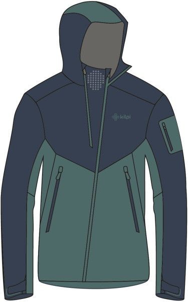 Men's outdoor jacket KILPI METRIX-M dark blue