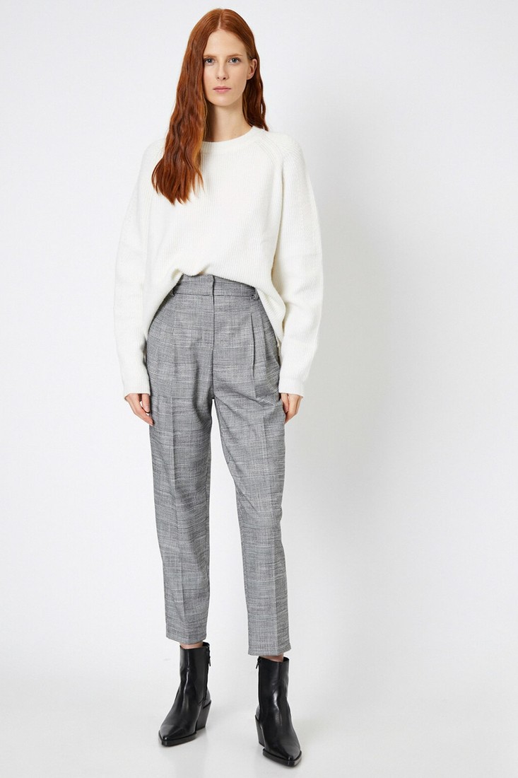 Koton Pants - Gray - Carrot pants