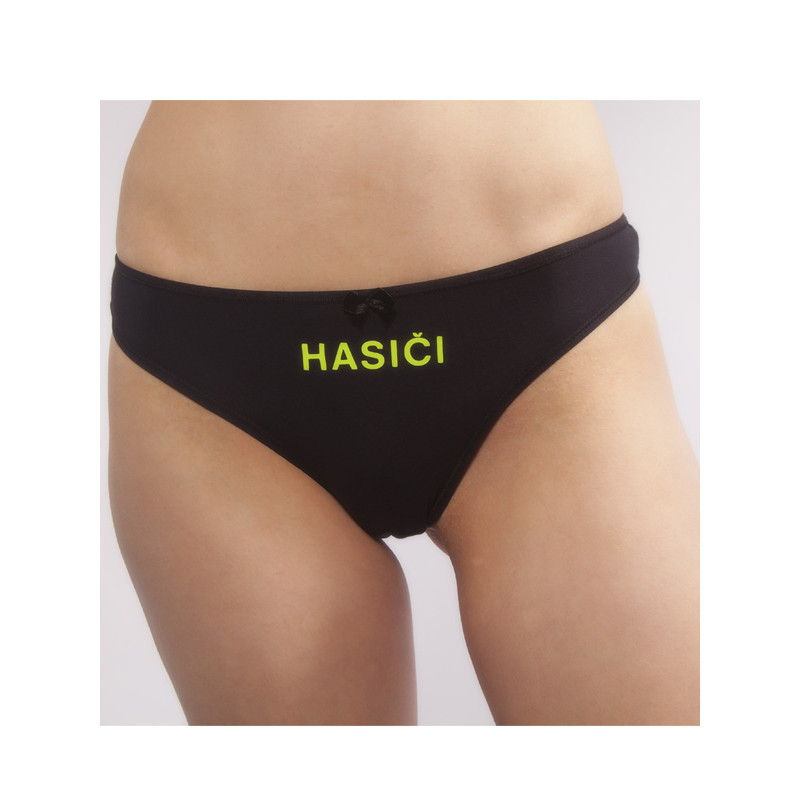 Nohavičky dámske Hasiči - čierne, S