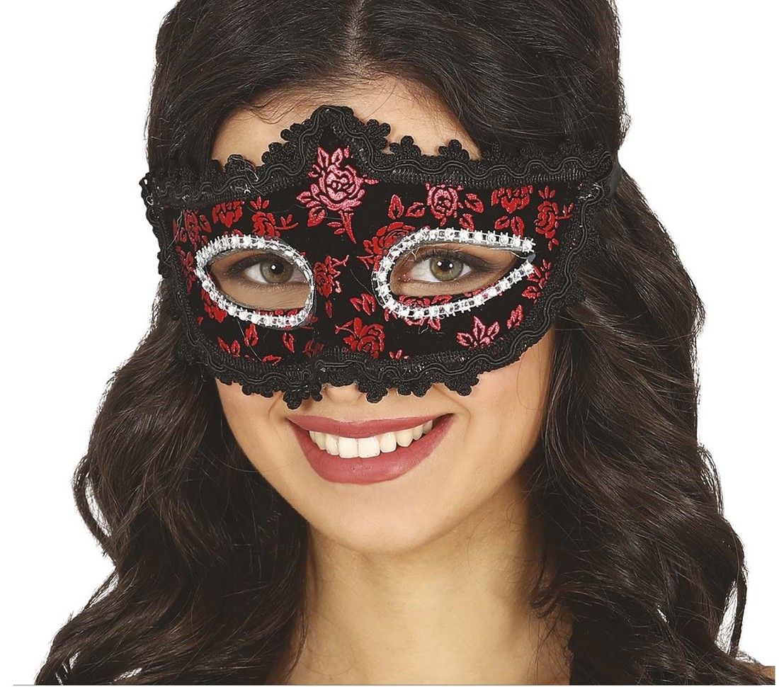 Guirca Škraboška - čierno - červená