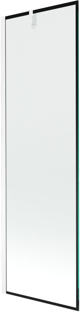 MEXEN/S - Next vaňová zástena FIX 60 x 150 cm, čierna dekor, biela 895-060-000-00-70-20