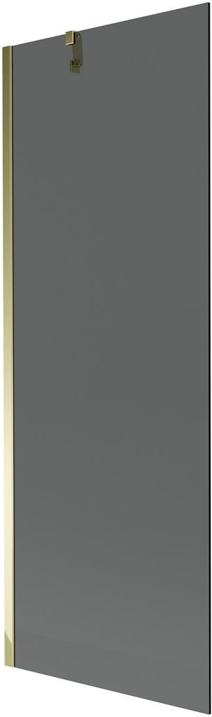 MEXEN/S - Next vaňová zástena FIX 70 x 150 cm, grafit, zlatá 895-070-000-00-40-50