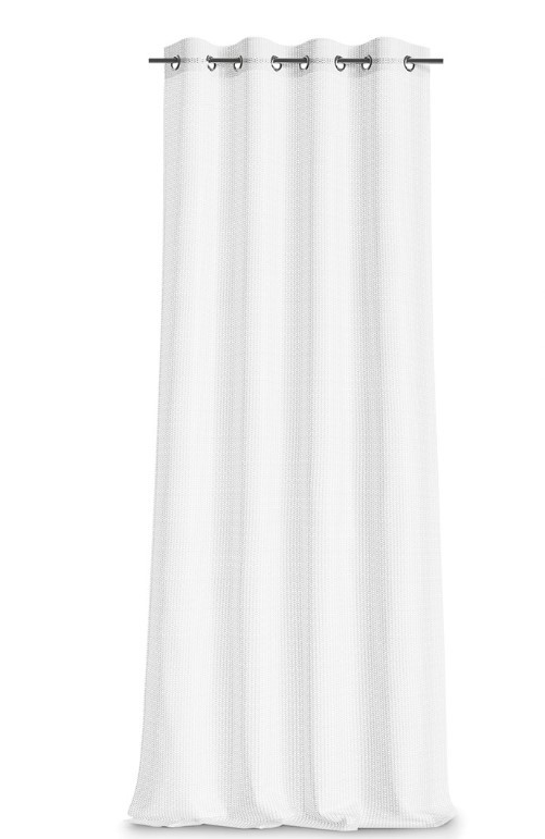 ArtFlhf Tieniaci záves OLVA EYELETS K | biela 140 x 250 cm